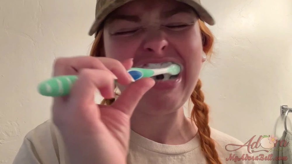 Adora bell – Teeth Brushing in Braids